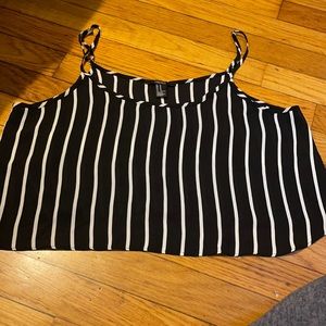 Black and white striped  tank top!